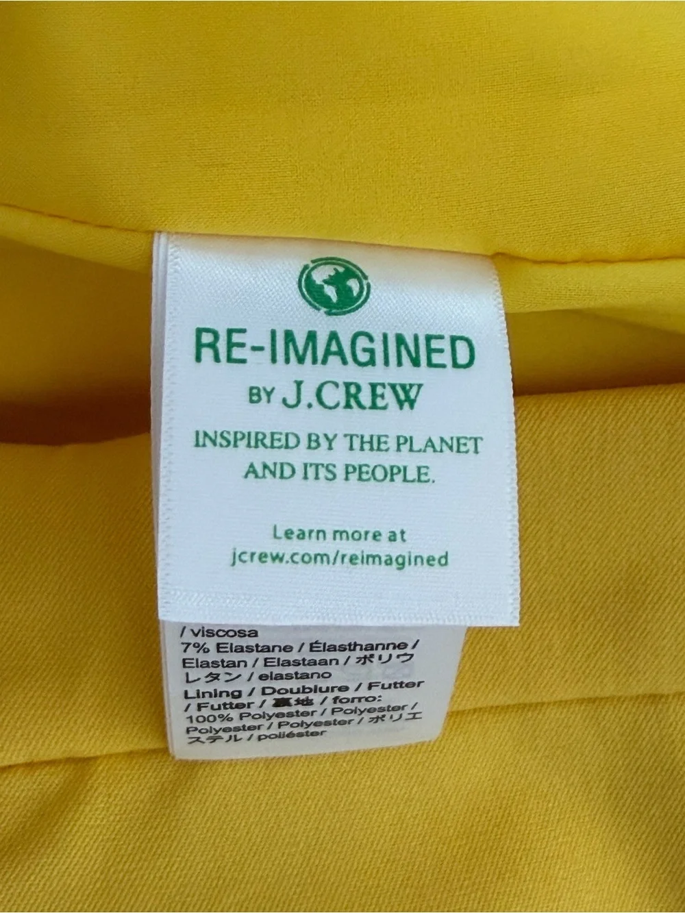J.Crew 2 Pencil® skirt in yellow office preppy NEW